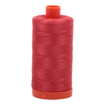Aurifil embroidery thread spool in Dk Red Orange (2255) - 50wt 1300m