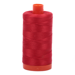 Aurifil 50wt thread, 1300m spool, Lobster Red shade 2265