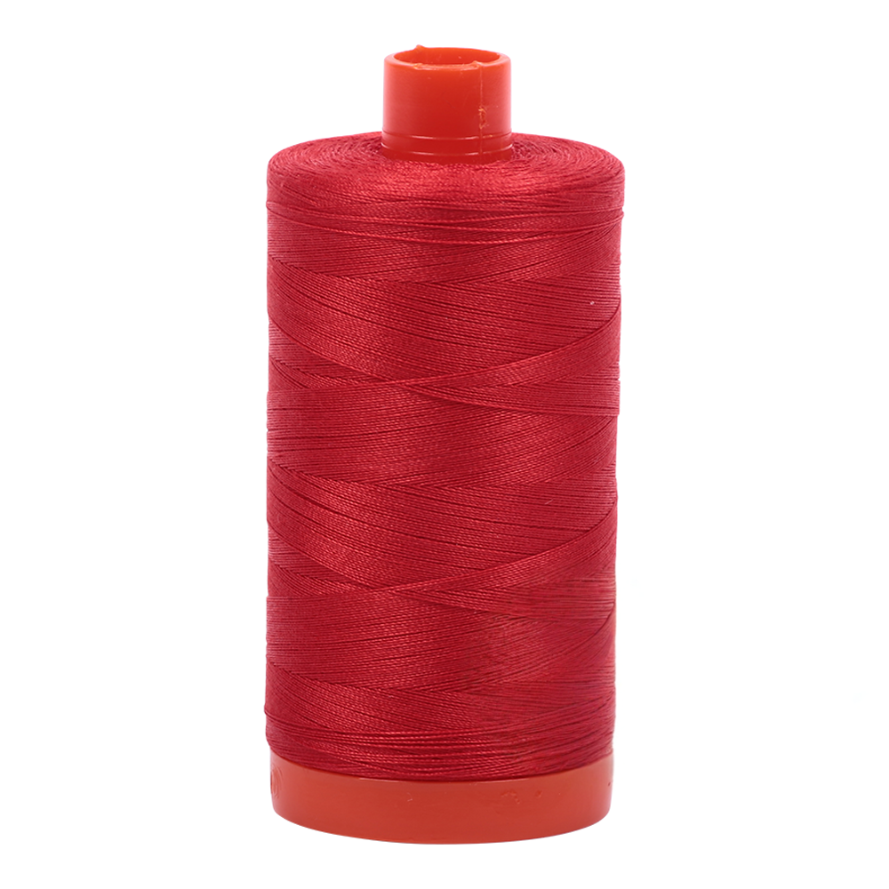 Aurifil 50wt thread, 1300m spool, Paprika shade 2270