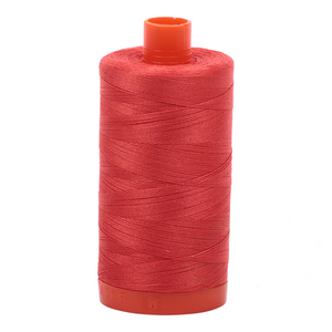 Aurifil embroidery thread spool in Lt Red Orange (2277) - 50wt 1300m