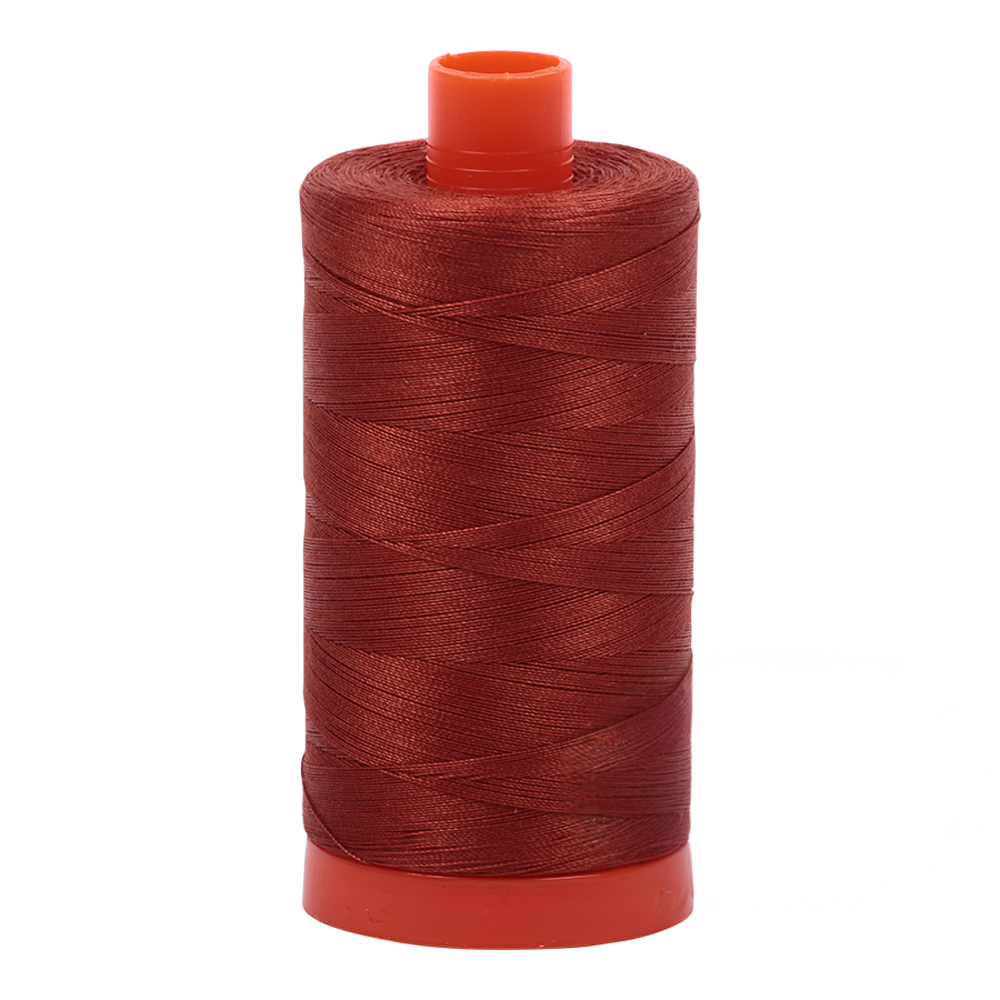Aurifil embroidery thread spool in Copper (2350) - 50wt 1300m