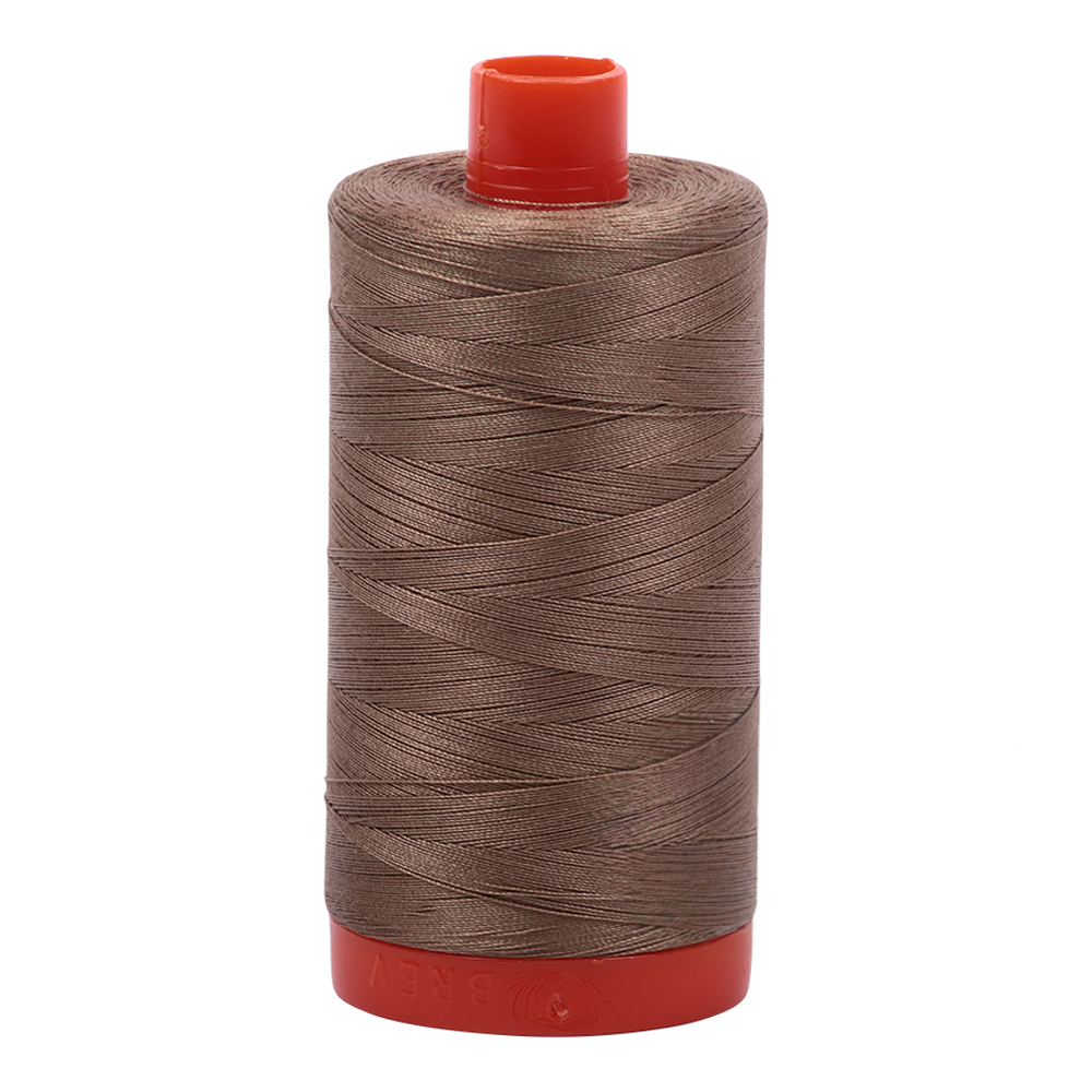 Aurifil embroidery thread spool in Sandstone (2370) - 50wt 1300m