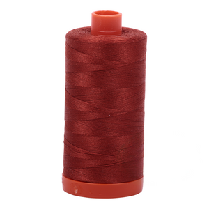 Aurifil embroidery thread spool in Terracotta (2385) - 50wt 1300m