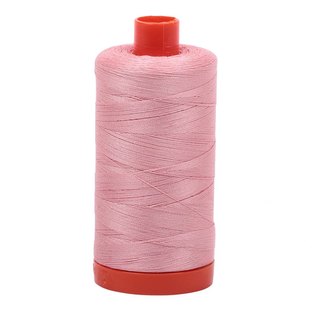 Aurifil embroidery thread spool in Lt Peony (2437) - 50wt 1300m