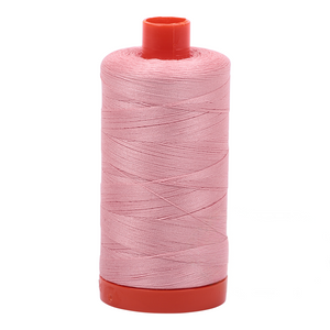 Aurifil embroidery thread spool in Lt Peony (2437) - 50wt 1300m