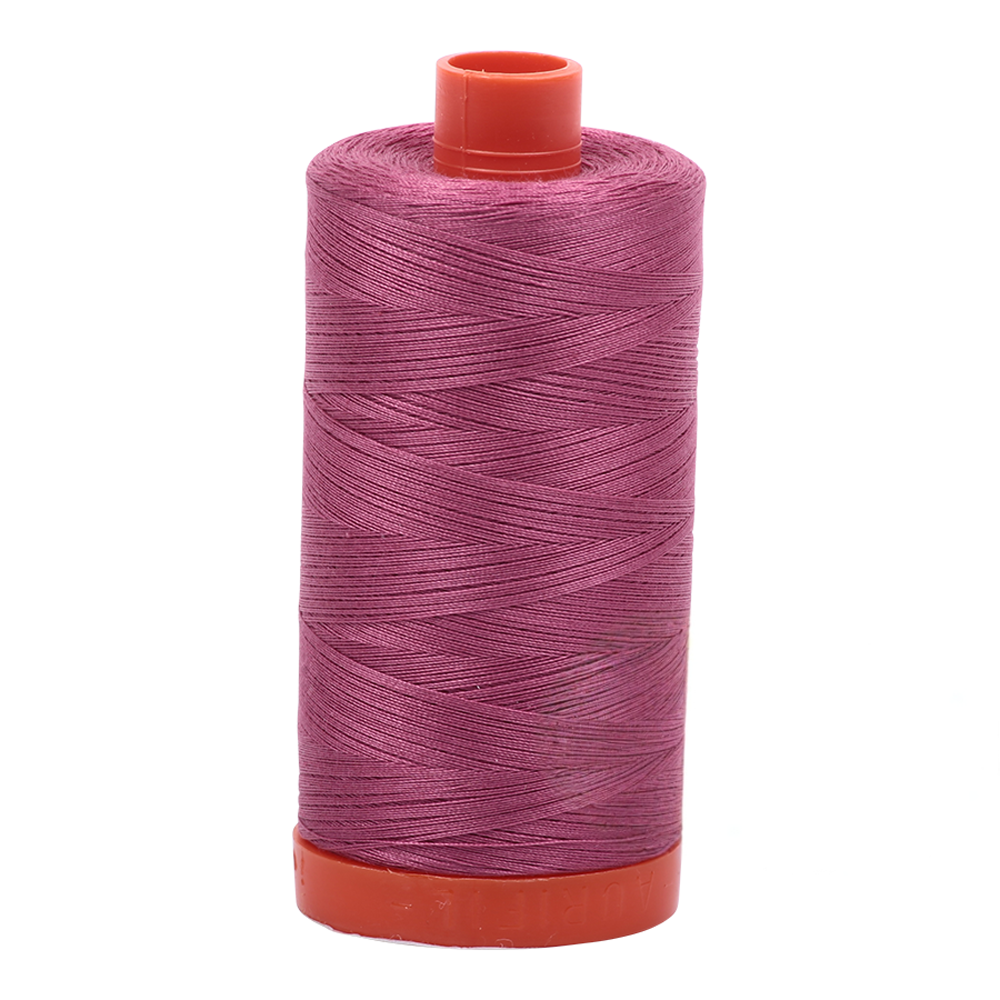 Aurifil 50wt thread, 1300m spool, Rose shade 2450