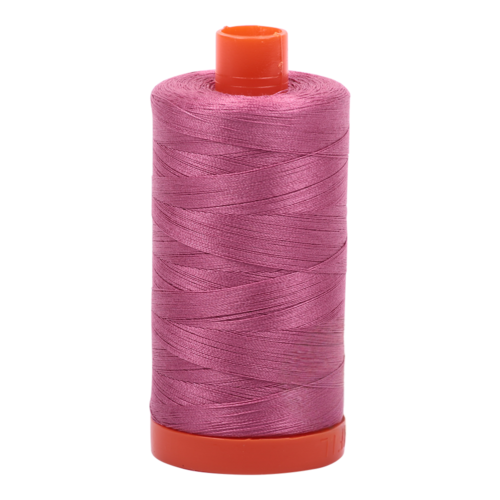 Aurifil embroidery thread spool in Dusty Rose (2452) - 50wt 1300m