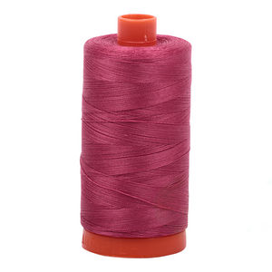 Aurifil embroidery thread spool in Med Carmine Red (2455) - 50wt 1300m