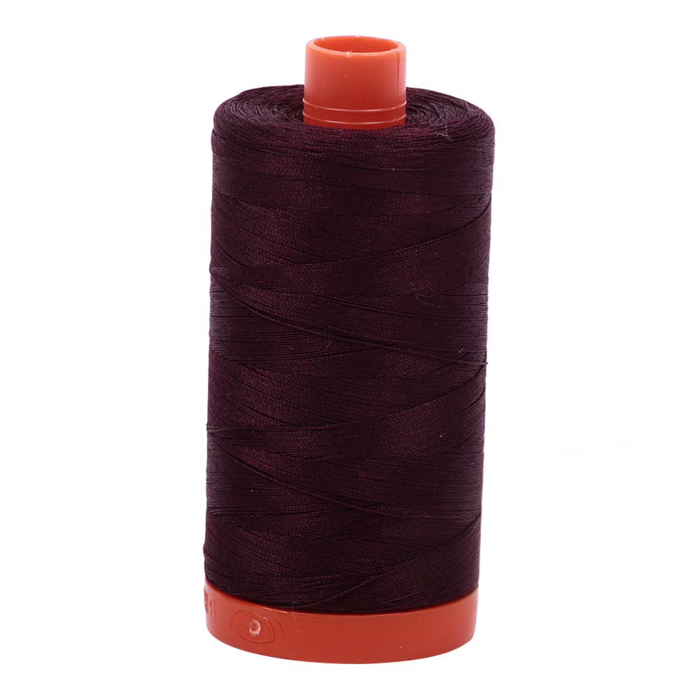 Aurifil embroidery thread spool in V Dk Brown (2465) - 50wt 1300m