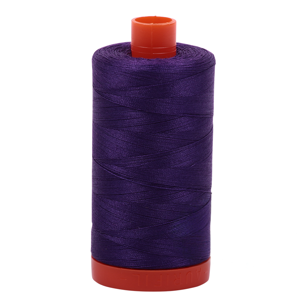 Aurifil 50wt thread, 1300m spool, Med Purple shade 2545