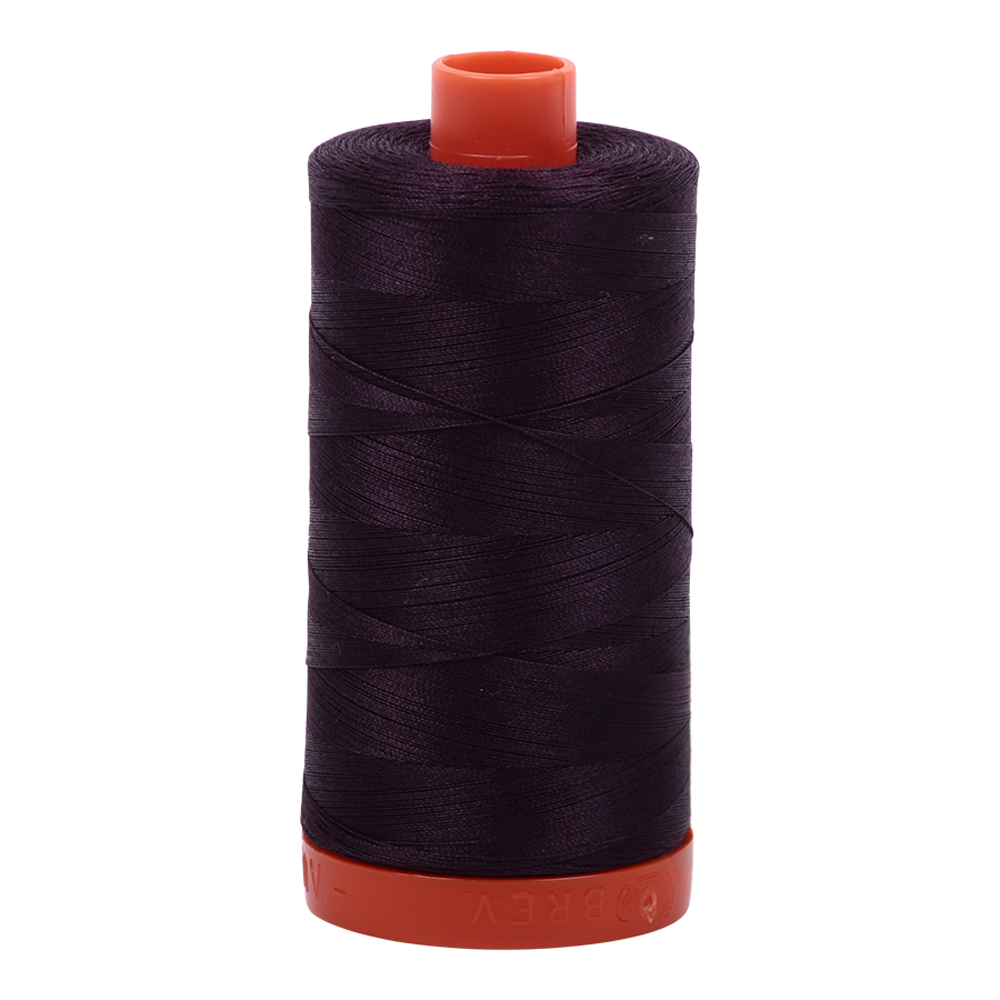 Aurifil embroidery thread spool in Aubergine (2570) - 50wt 1300m