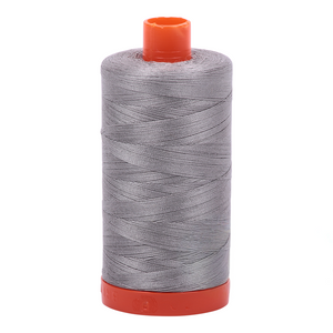 Aurifil embroidery thread spool in Stainless Steel (2620) - 50wt 1300m