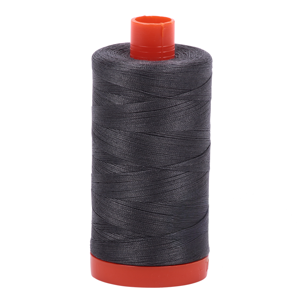 Aurifil embroidery thread spool in Dark Pewter (2630) - 50wt 1300m