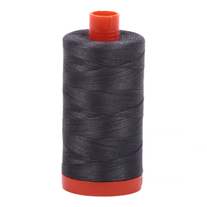 Aurifil embroidery thread spool in Dark Pewter (2630) - 50wt 1300m