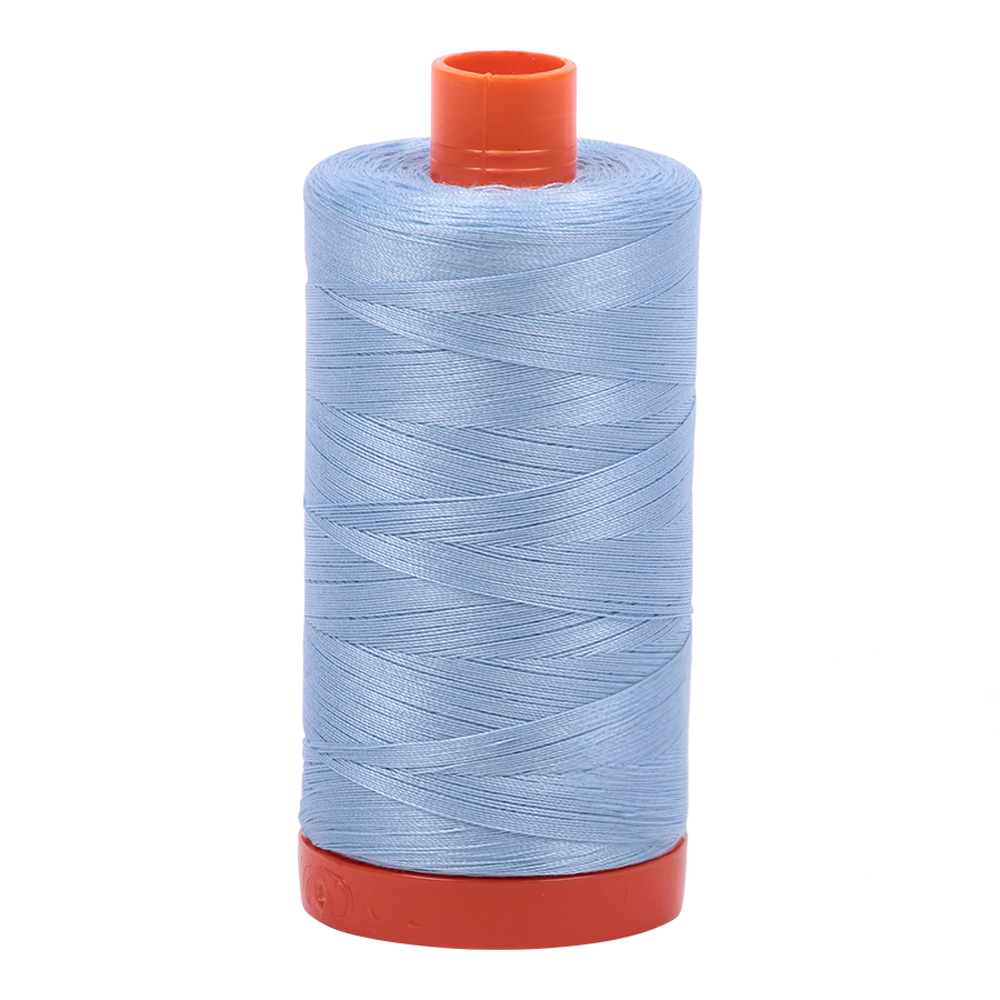 Aurifil 50wt thread, 1300m spool, Robins Egg shade 2715