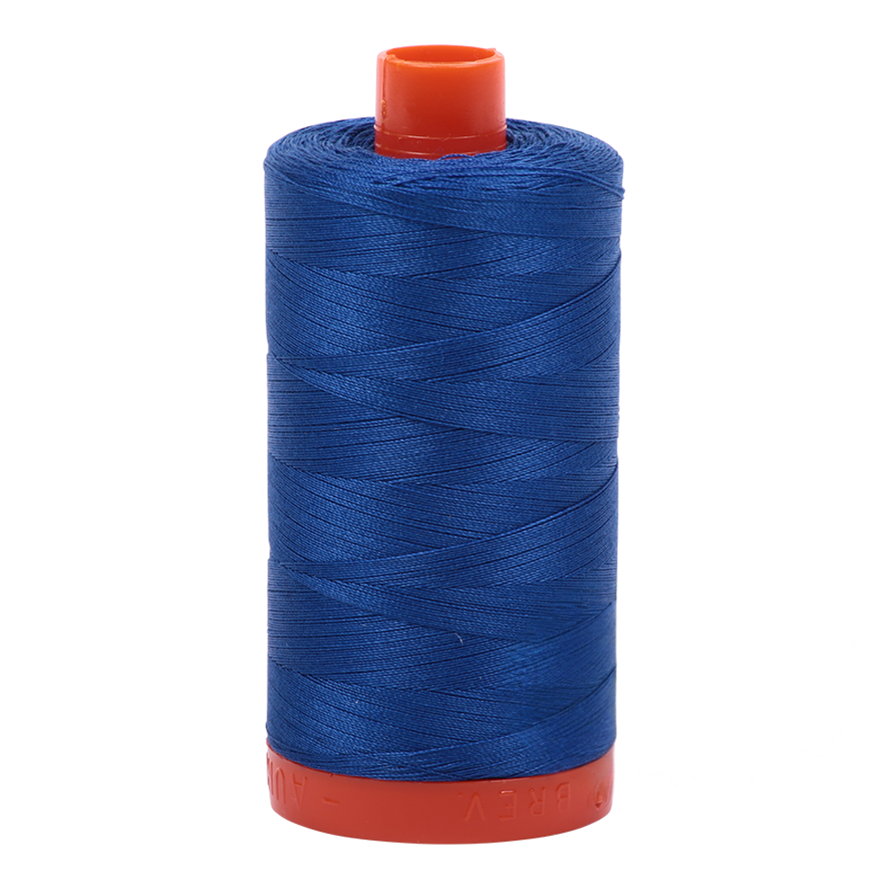 Aurifil embroidery thread spool in Med Blue (2735) - 50wt 1300m