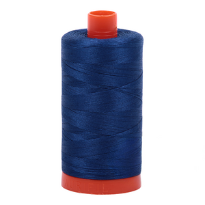 Aurifil embroidery thread spool in Dk Delft Blue (2780) - 50wt 1300m