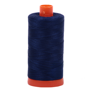 Aurifil Thread 50wt 1300m Dark Navy  2784