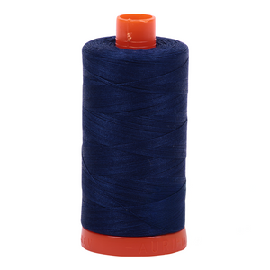 Aurifil Thread 50wt 1300m Dark Navy  2784