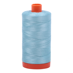 Aurifil Thread 50wt 1300m Light Grey Turquoise 2805