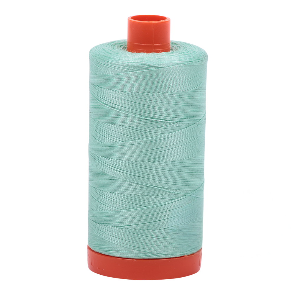 Aurifil embroidery thread spool in Med Mint (2835) - 50wt 1300m