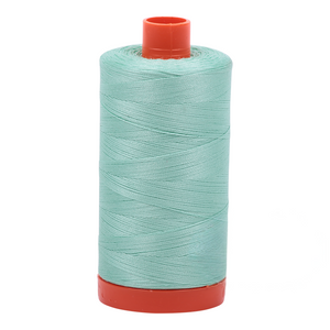 Aurifil embroidery thread spool in Med Mint (2835) - 50wt 1300m