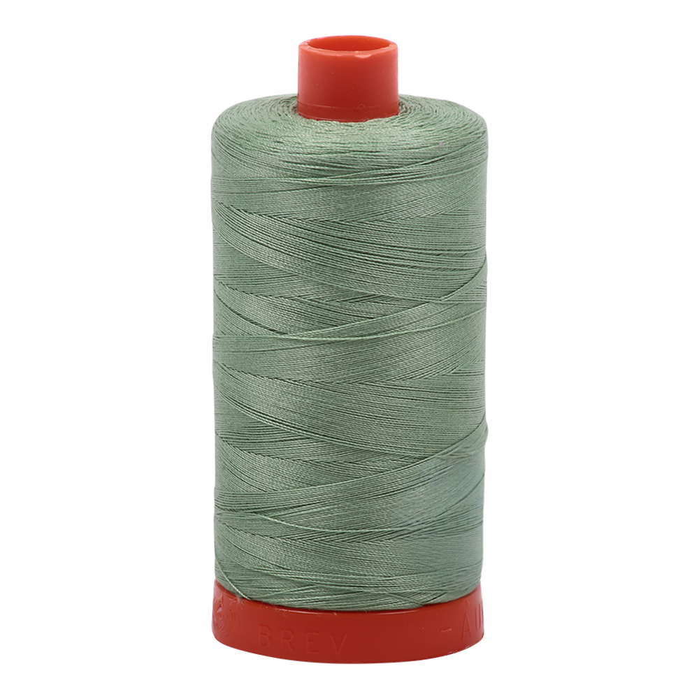 Aurifil 50wt thread, 1300m spool, Loden Green shade 2840
