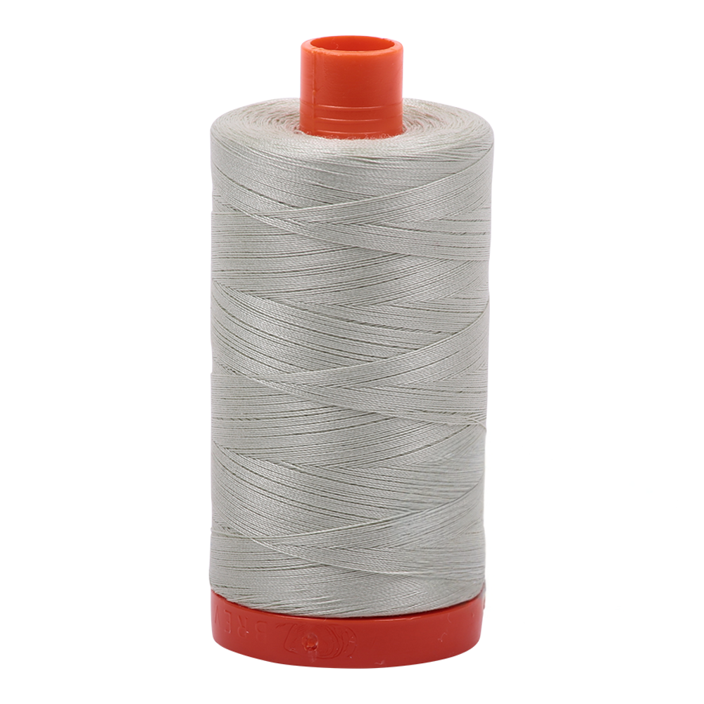 Aurifil embroidery thread spool in Lt Grey Green (2843) - 50wt 1300m