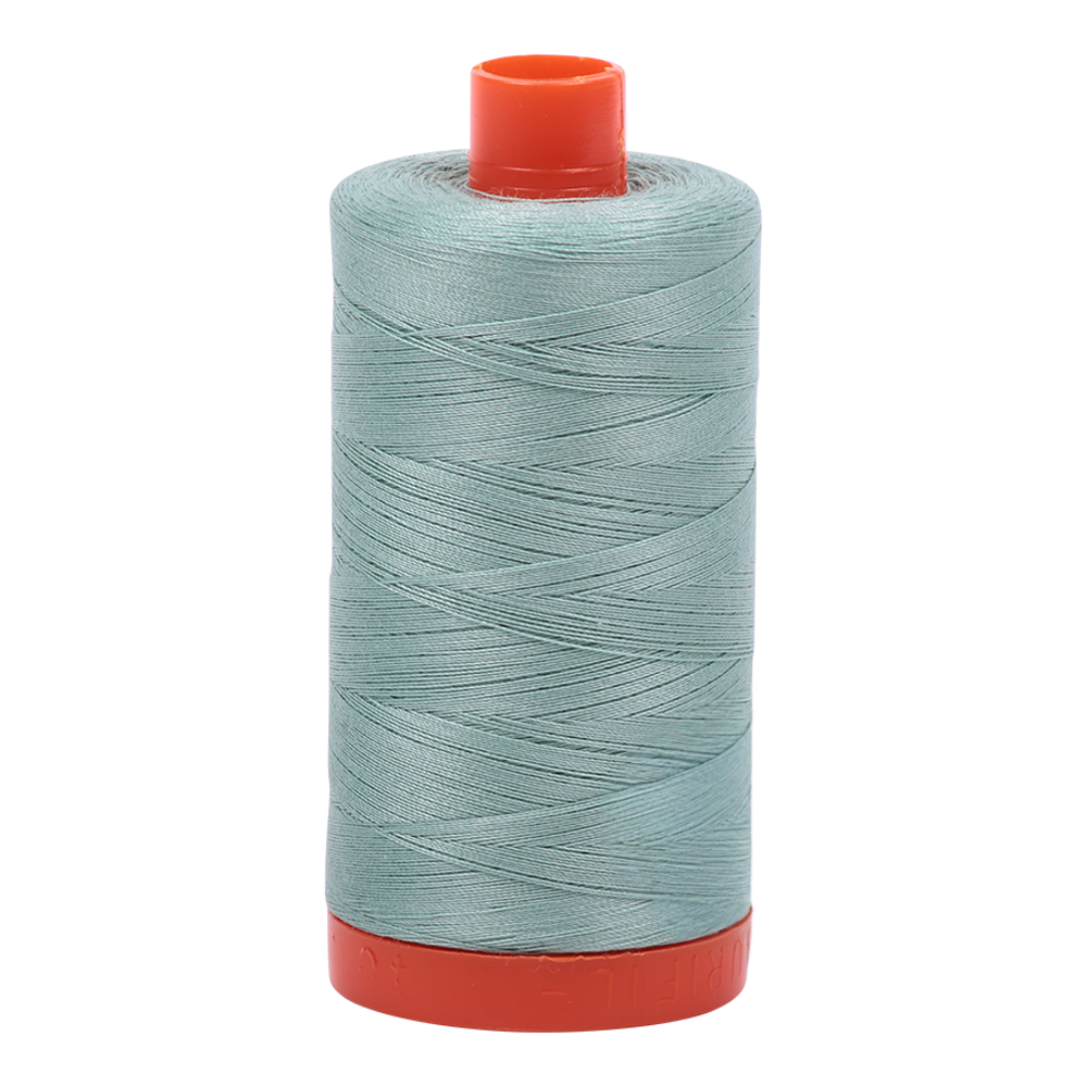 Aurifil embroidery thread spool in Lt Juniper (2845) - 50wt 1300m