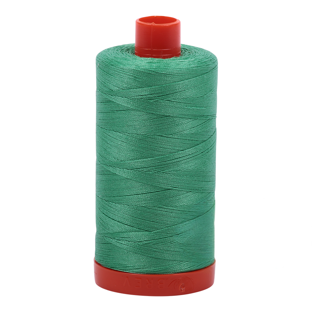 Aurifil embroidery thread spool in Light Emerald (2860) - 50wt 1300m