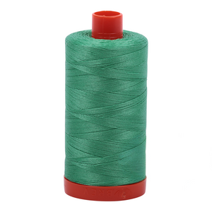Aurifil embroidery thread spool in Light Emerald (2860) - 50wt 1300m