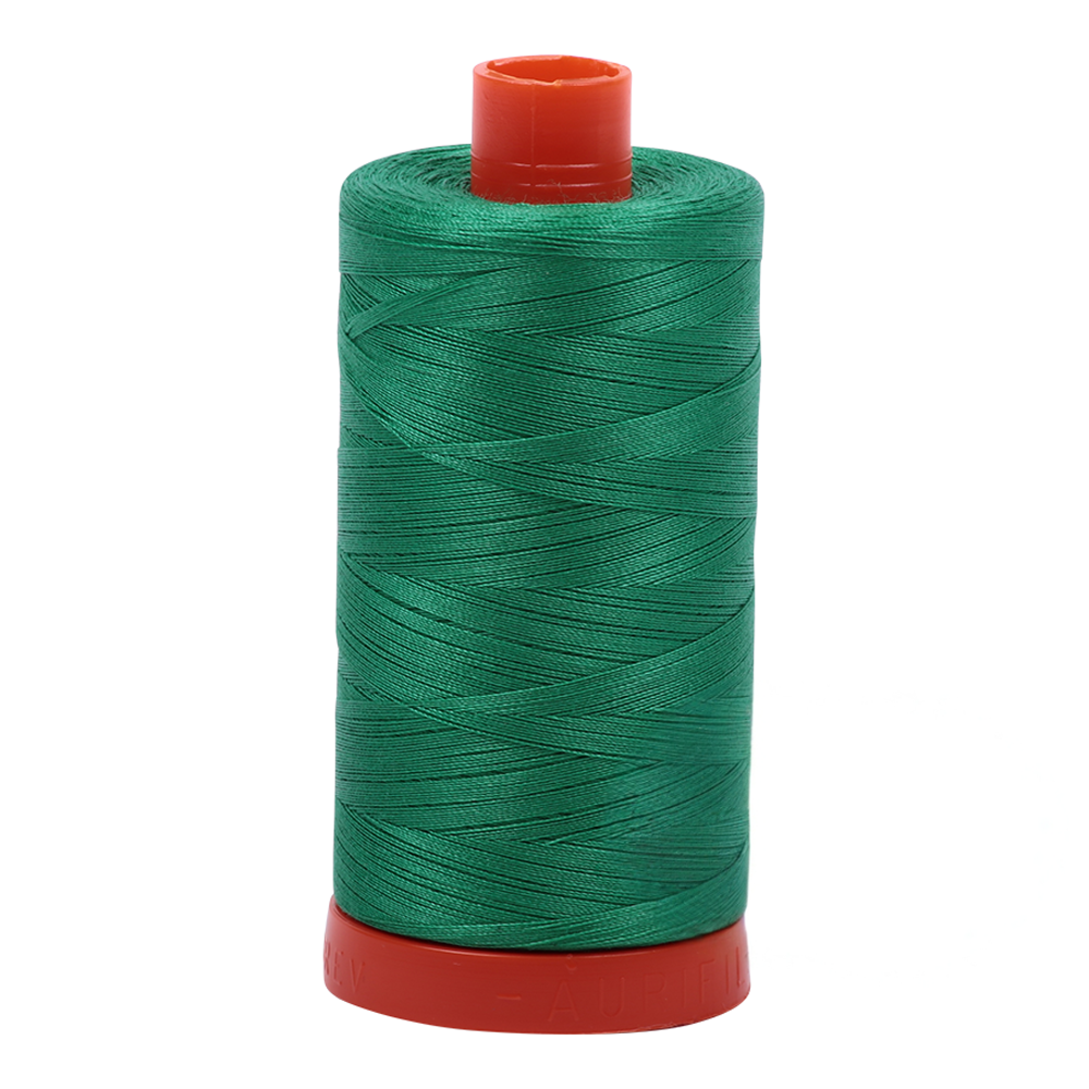 Aurifil embroidery thread spool in Emerald (2865) - 50wt 1300m