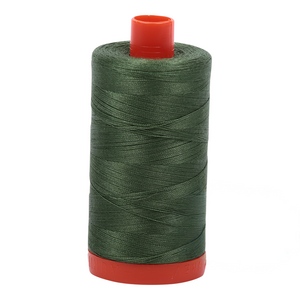 Aurifil Thread 50wt 1300m Vary Dark Grass Green 2890