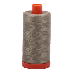 Aurifil embroidery thread spool in Light Kakhy Green (2900) - 50wt 1300m