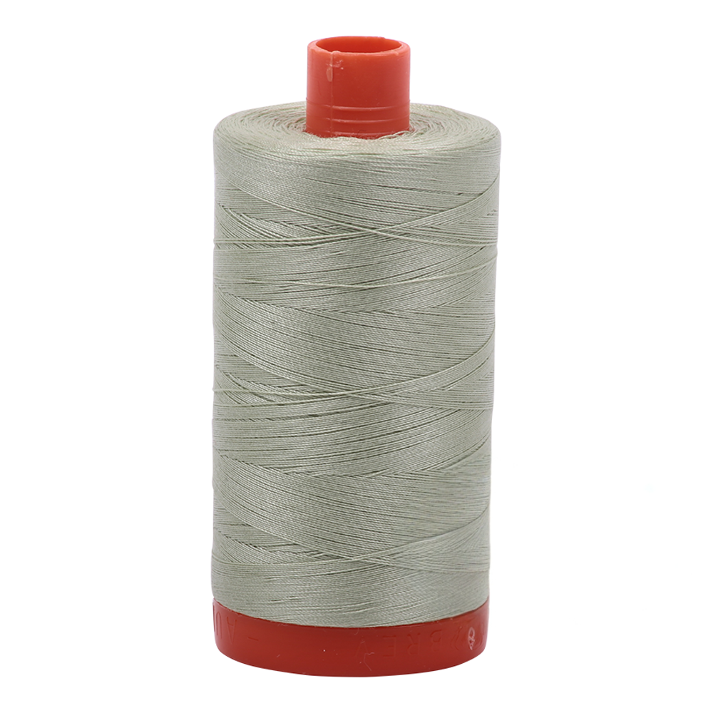 Aurifil embroidery thread spool in Spearmint (2908) - 50wt 1300m