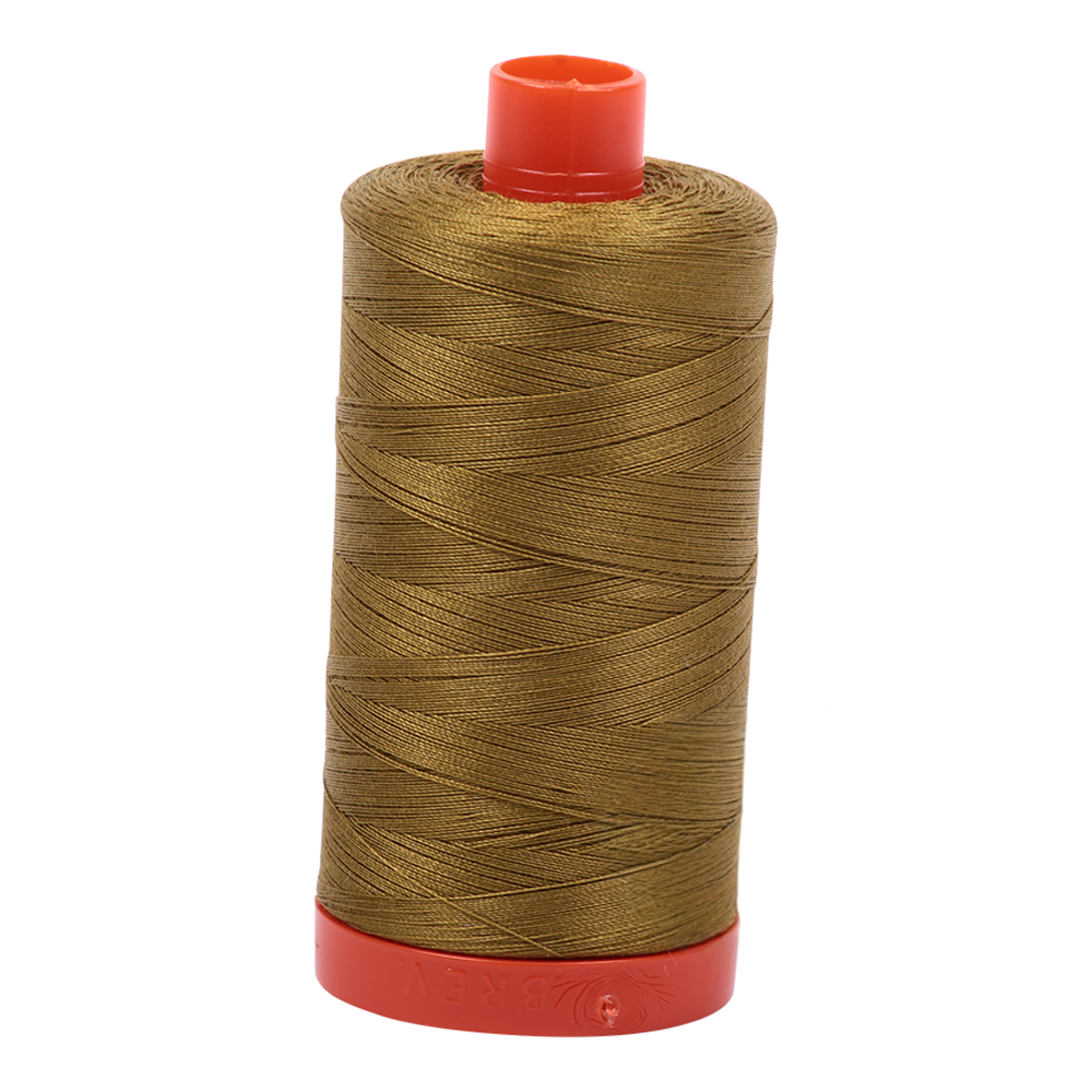 Aurifil embroidery thread spool in Medium Olive (2910) - 50wt 1300m
