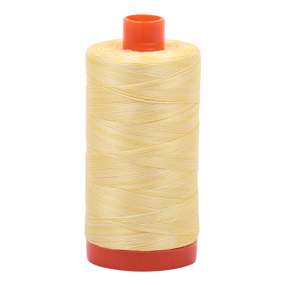 Aurifil embroidery thread spool in Lemon Ice (3910) - 50wt 1300m