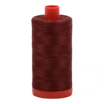 Aurifil 50wt thread, 1300m spool, Copper Brown shade 4012