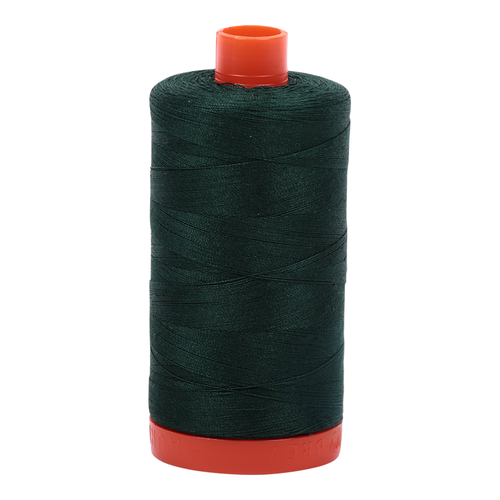 Aurifil embroidery thread spool in Forest Green (4026) - 50wt 1300m