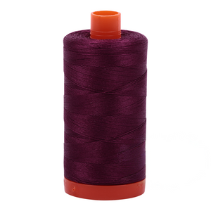Aurifil embroidery thread spool in Plum (4030) - 50wt 1300m