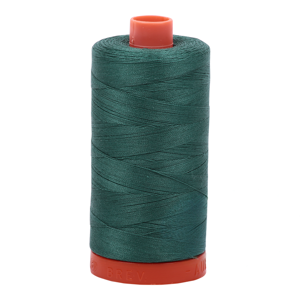 Aurifil embroidery thread spool in Turf Green (4129) - 50wt 1300m