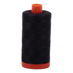 Aurifil embroidery thread spool in Very Dark Grey (4241) - 50wt 1300m