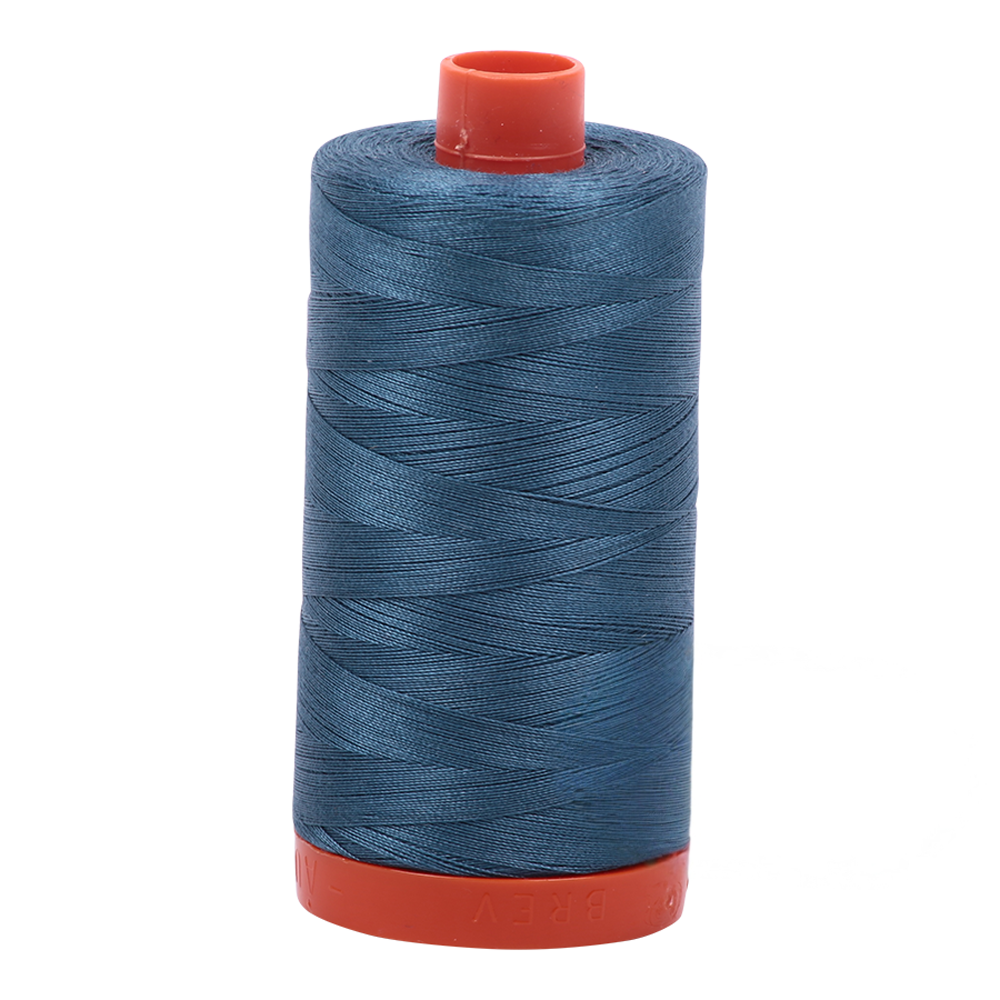 Aurifil embroidery thread spool in Smoke Blue (4644) - 50wt 1300m