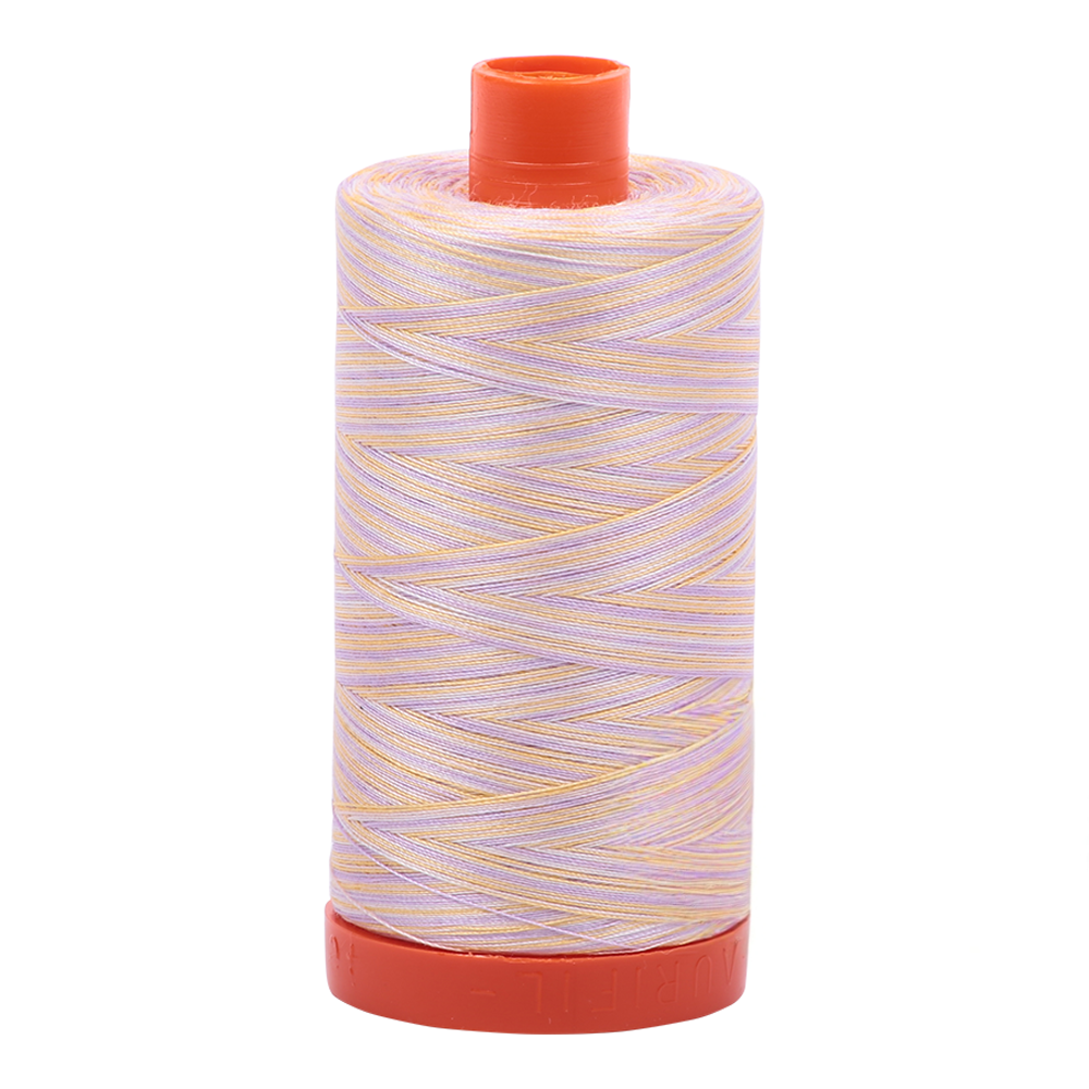 Aurifil 50wt thread, 1300m spool, Variegated Bari shade 4651