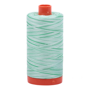 Aurifil embroidery thread spool in Varigated Mint Julep (4661) - 50wt 1300m