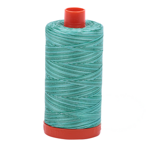 Aurifil Thread 50wt 1300m Variegated Creme de Menthe 4662
