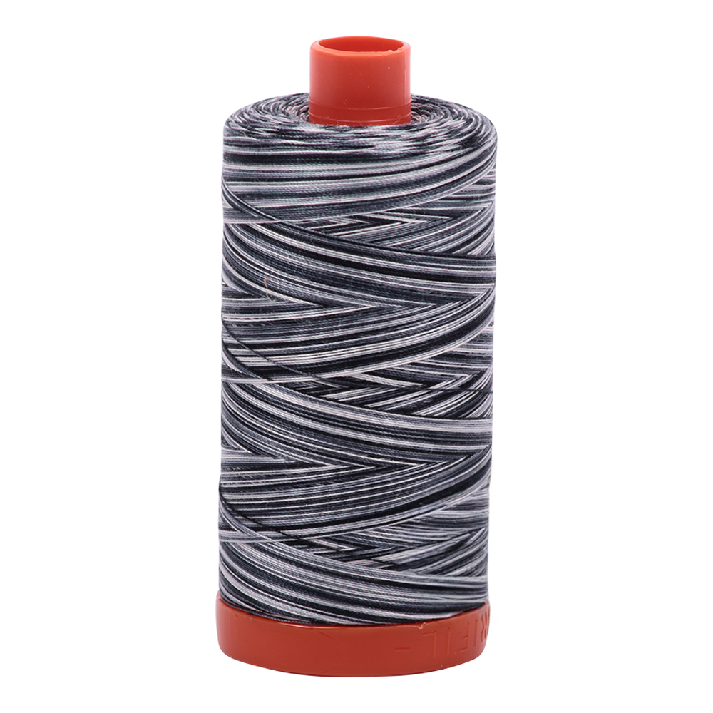 Aurifil embroidery thread spool in Varigated Graphite (4665) - 50wt 1300m
