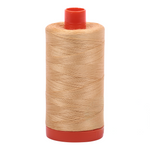 Aurifil 50wt thread, 1300m spool, Ocher Yellow shade 5001