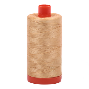 Aurifil embroidery thread spool in Ocher Yellow (5001) - 50wt 1300m