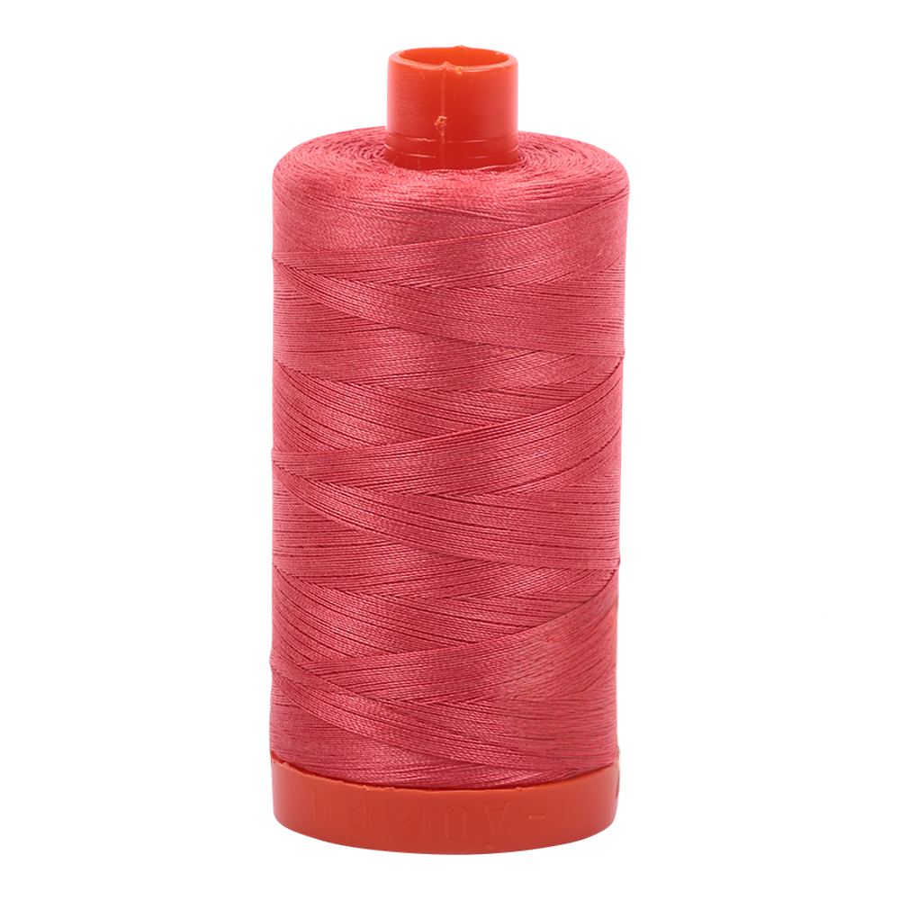 Aurifil embroidery thread spool in Medium Red (5002) - 50wt 1300m